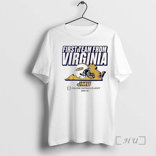 New James Madison Dukes Football 2025 26 Cfps First Team From Virginia Christmas Premium T-Shirts, Hoodie, Sweatshirt
