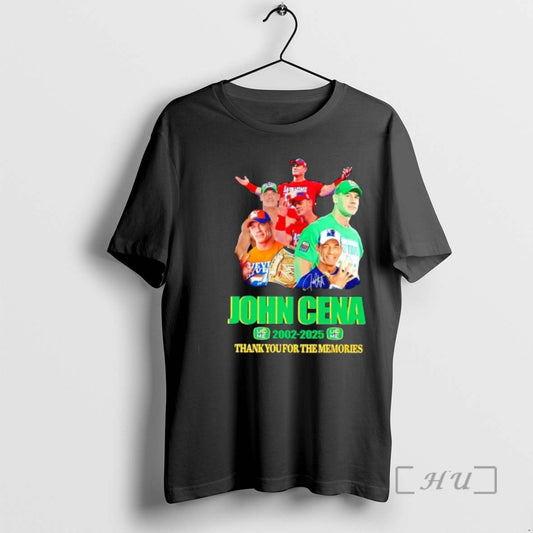 New John Cena 2002 2025 Thnak You The Memories T-Shirts, Hoodie, Sweatshirt | AU18TeeNovaLab.com
