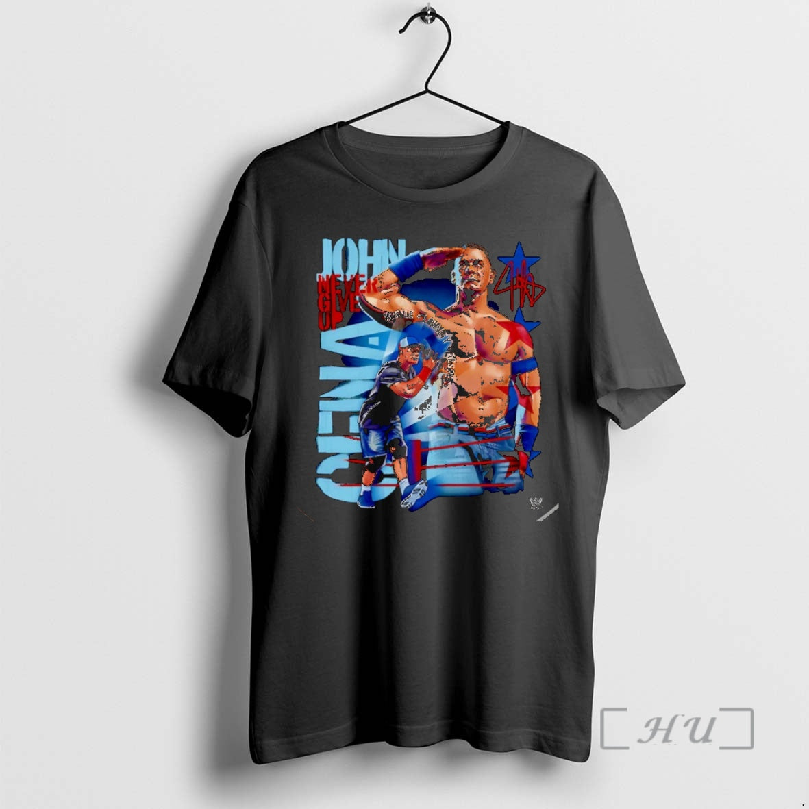 New John Cena Never Give Up Salute Signature Christmas T-Shirts, Hoodie, Sweatshirt | AU18TeeNovaLab.com
