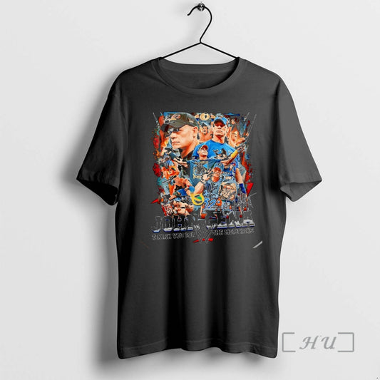 New John Cena Thank You For The Memories Signature Christmas T-Shirts, Hoodie, Sweatshirt | AU18TeeNovaLab.com