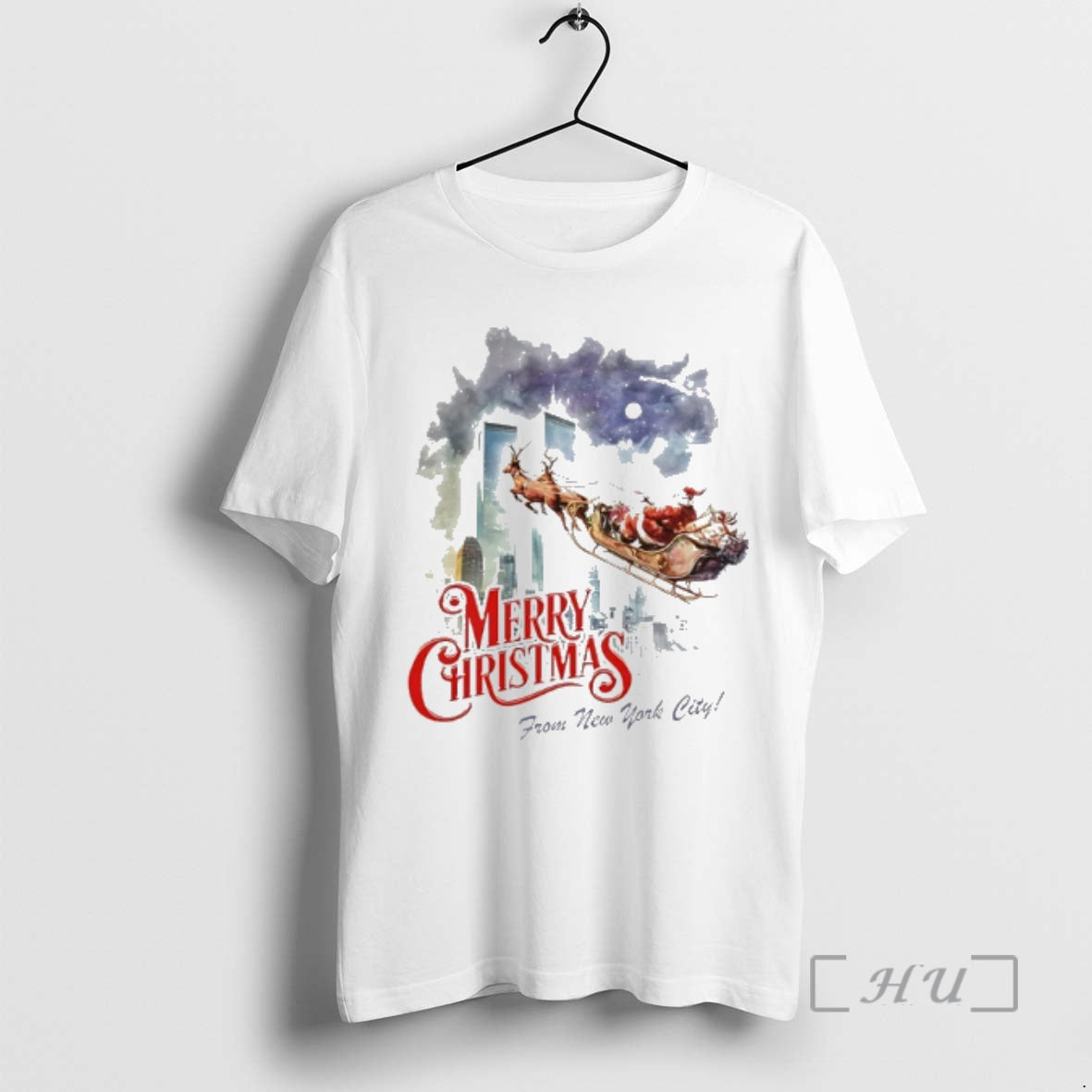 New Merry Christmas From New York City Santa Sleigh 11 9 Attacks Premium T Shirts Hoodie, Sweatshirt | AU18TeeNovaLab.com
