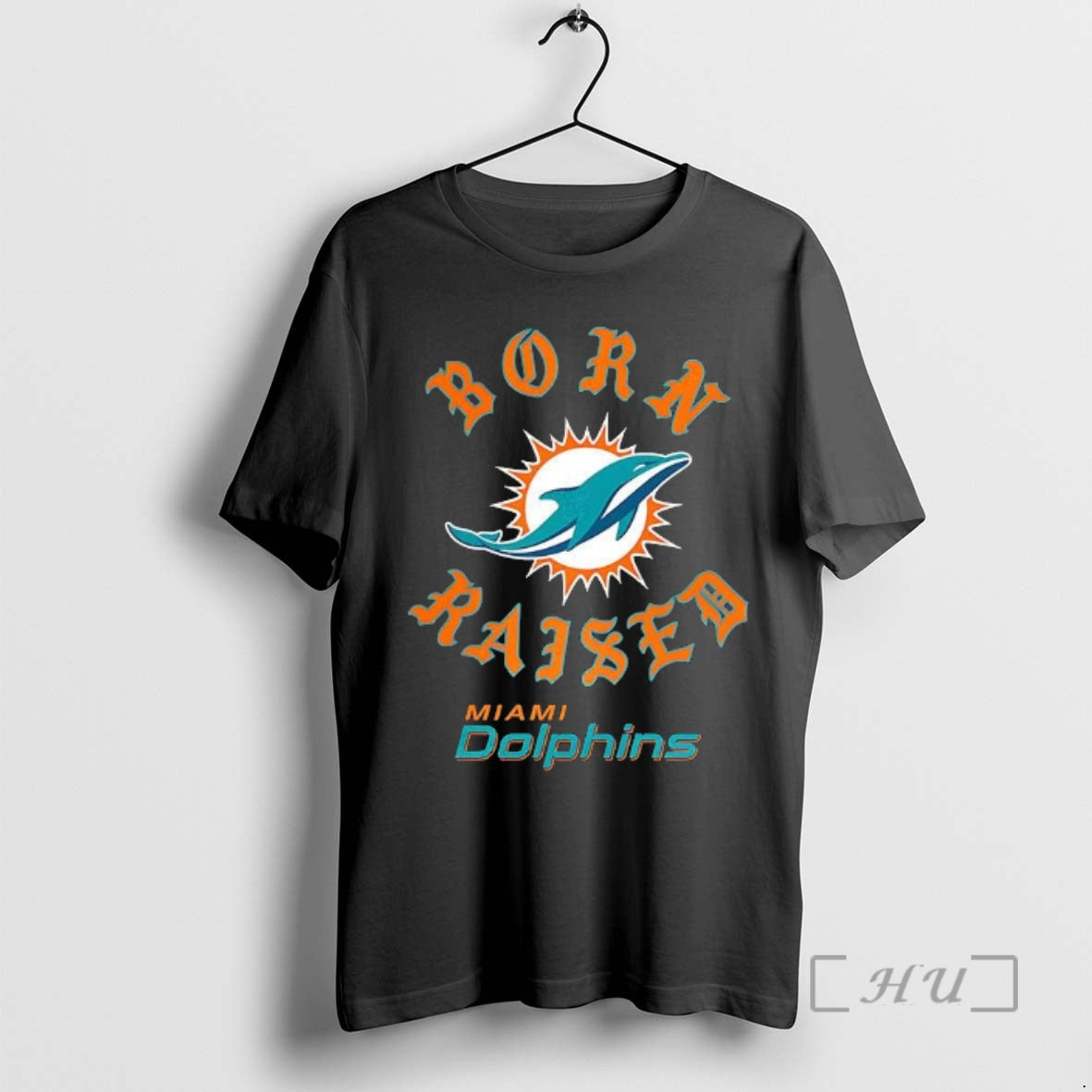 New Miami Dolphins Football Born Raised Logo T-Shirts, Hoodie, Sweatshirt | AU18TeeNovaLab.com