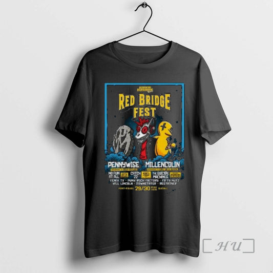 New Red Bridge Fest May 29 30 2026 Pont Rouge Quebec Circle Black Premium T-Shirts, Hoodie, Sweatshirt | AU18TeeNovaLab.com