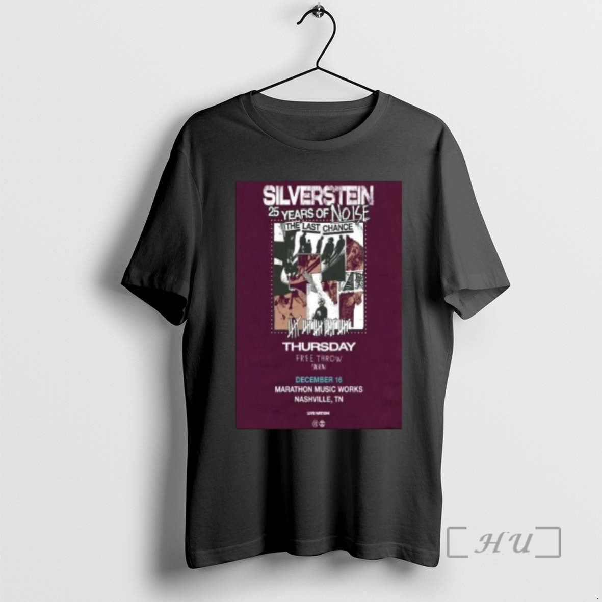 New Silverstein Marathon Music Works Dec 16 2025 Circle Black T-Shirts, Hoodie, Sweatshirt | AU18TeeNovaLab.com