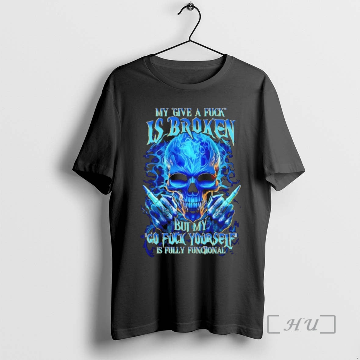 New Skull My Give A Fuck Is Broken But My Go Fuck Yourself Is Fully T-Shirts, Hoodie, Sweatshirt | AU18TeeNovaLab.com