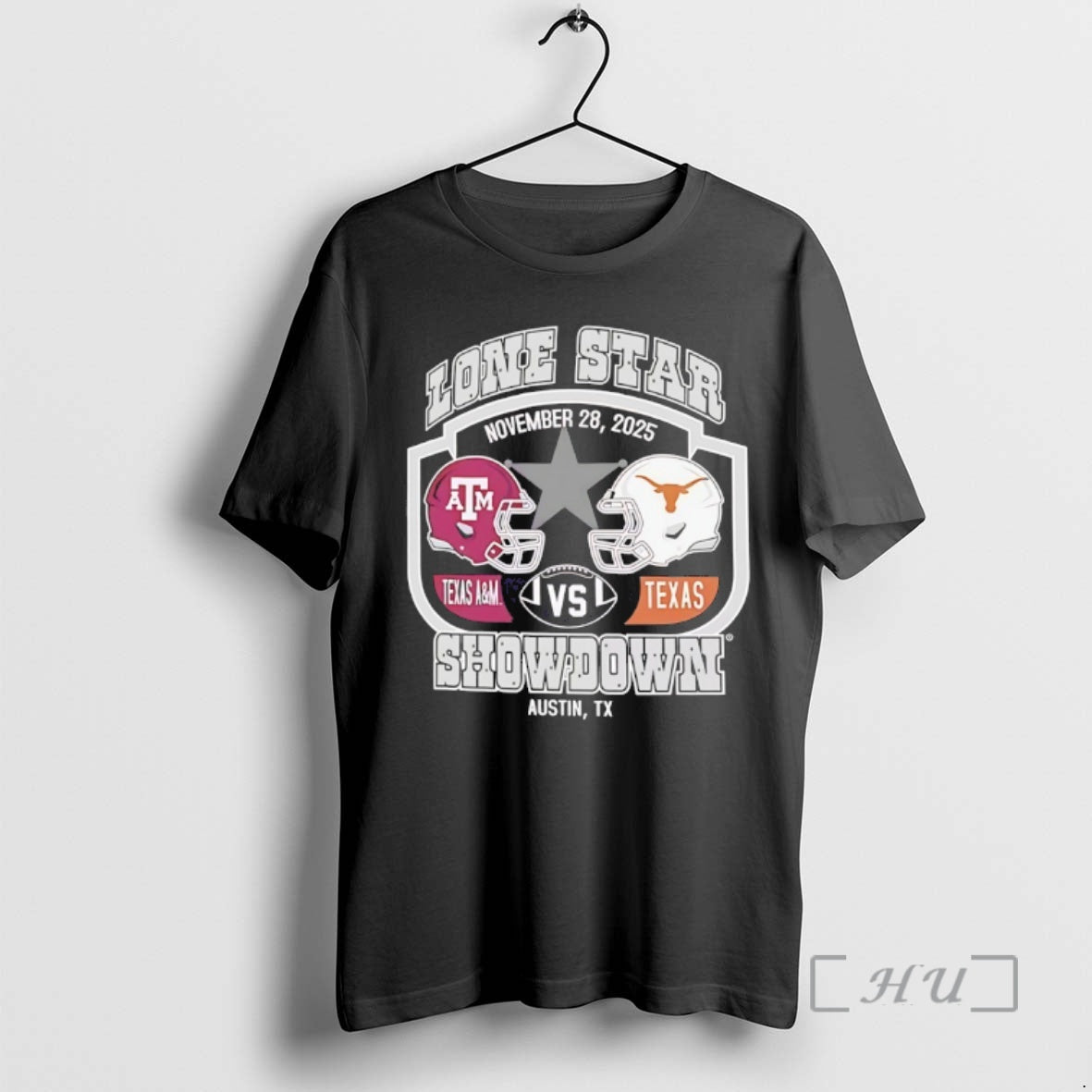 New Texas Am Vs Texas Longhorn 2025 Lone Star Showdown Helmet Premium T Shirts Sweater Hoodie, Sweatshirt