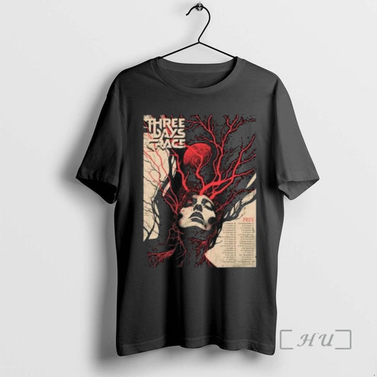 New Three Days Grace Alienation 2025 Tour Circle Black T-Shirts, Hoodie, Sweatshirt | AU18TeeNovaLab.com