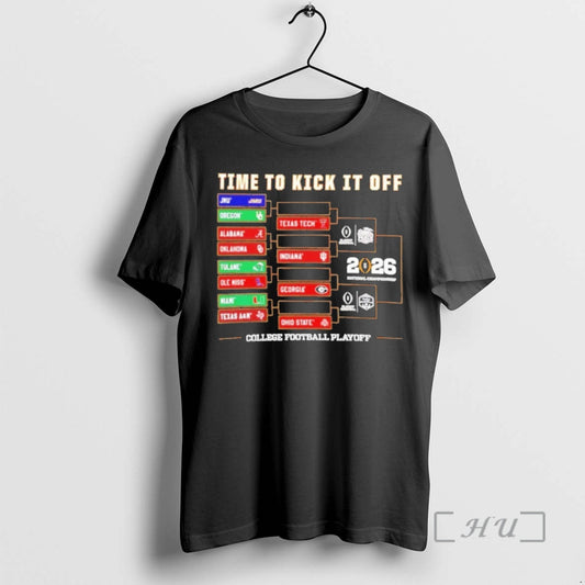 New Time To Kick It Off 2025 26 Cfp Bracket T-Shirts, Hoodie, Sweatshirt | AU18TeeNovaLab.com