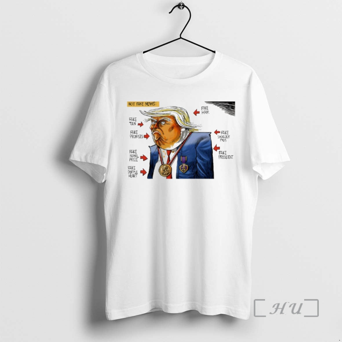 New Trump Not Fake News 2026 Fake Fan Fake Hair Fake Promises Meme Premium T-Shirts, Hoodie, Sweatshirt | AU18TeeNovaLab.com
