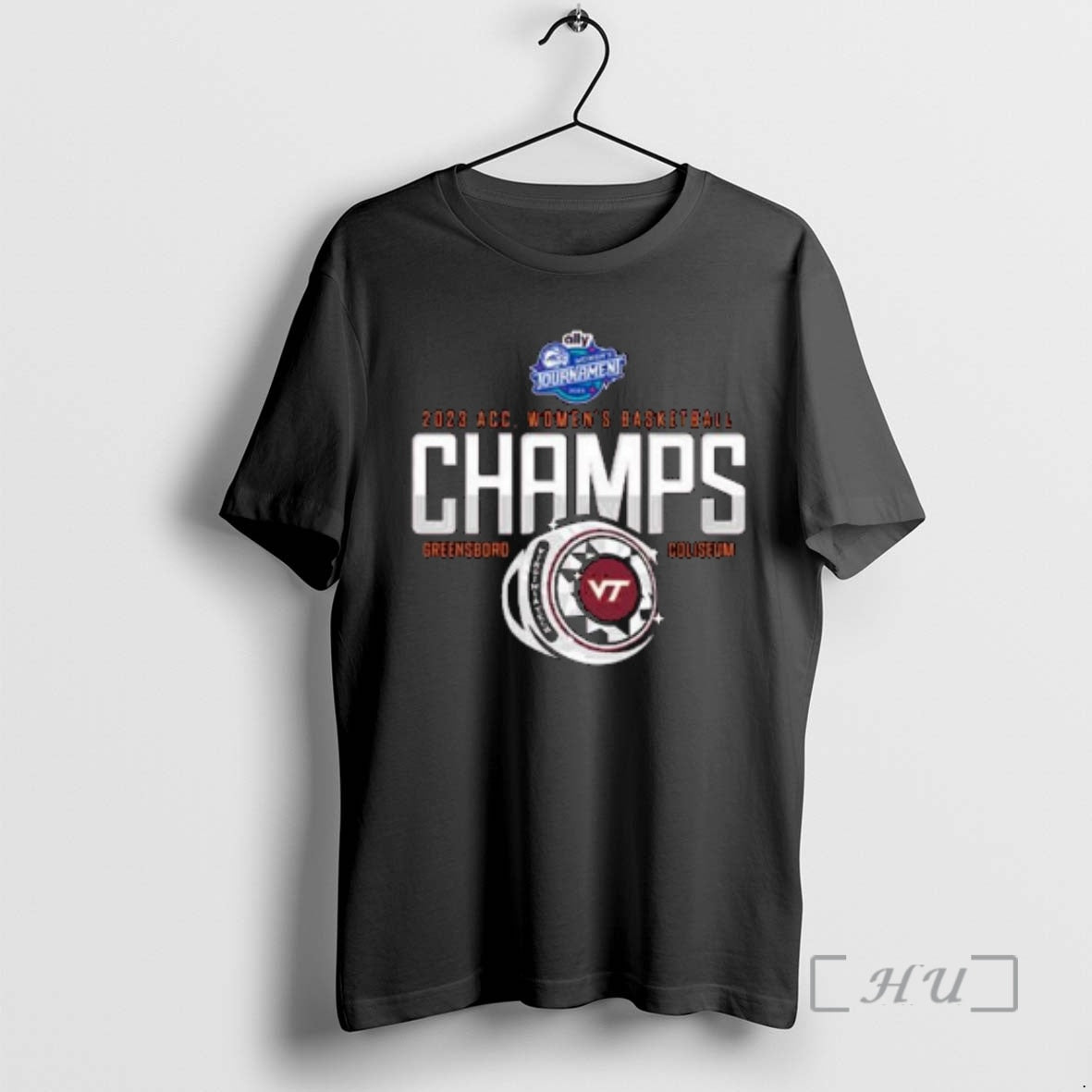 New Virginia Tech Hokies 2023 Acc Womens Basketball Champions Circle Black Premium T Shirts Sweater Hoodie, Sweatshirt