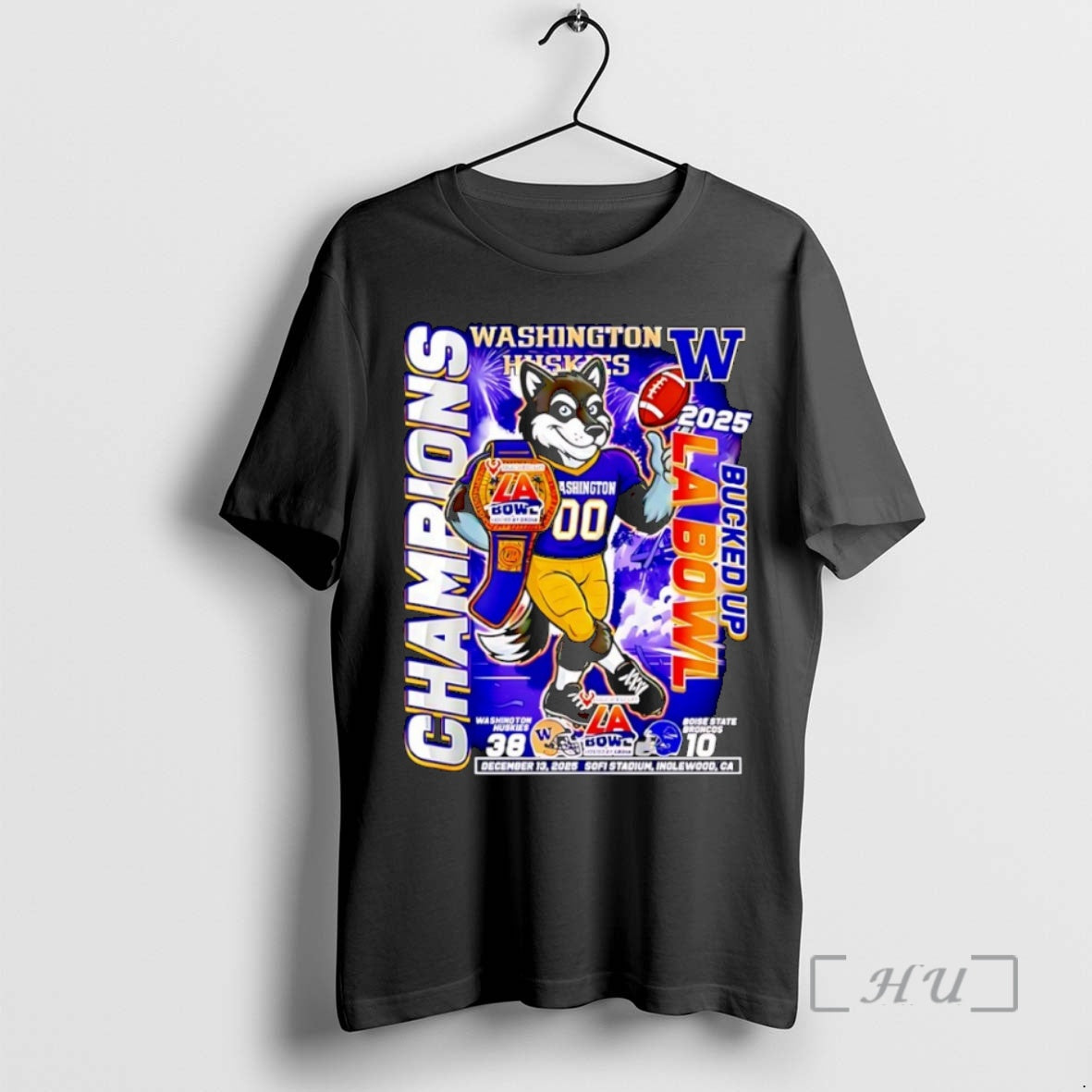 New Washington Huskies Bucked Up La Bowl Champions 2025 Mascot T-Shirts, Hoodie, Sweatshirt | AU18TeeNovaLab.com