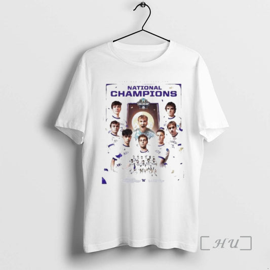 New Washington Huskies Soccer Are National Champions 2025 Men College Cup Ncaa Circle White Premium T-Shirts, Hoodie,...