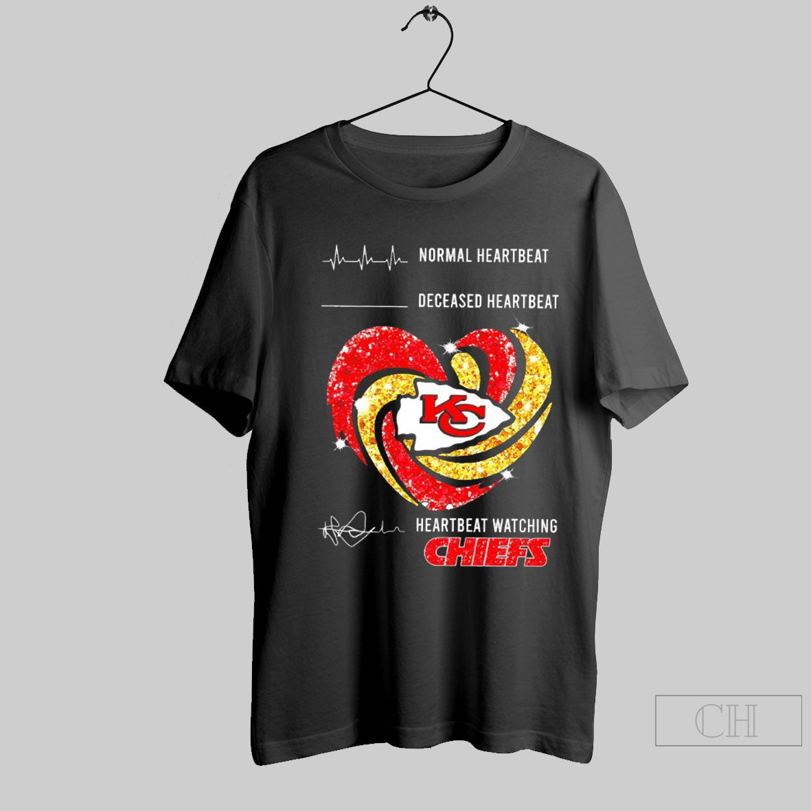 Normal Heartbeat Deceased Heartbeat Heartbeat Watching Chiefs Logo