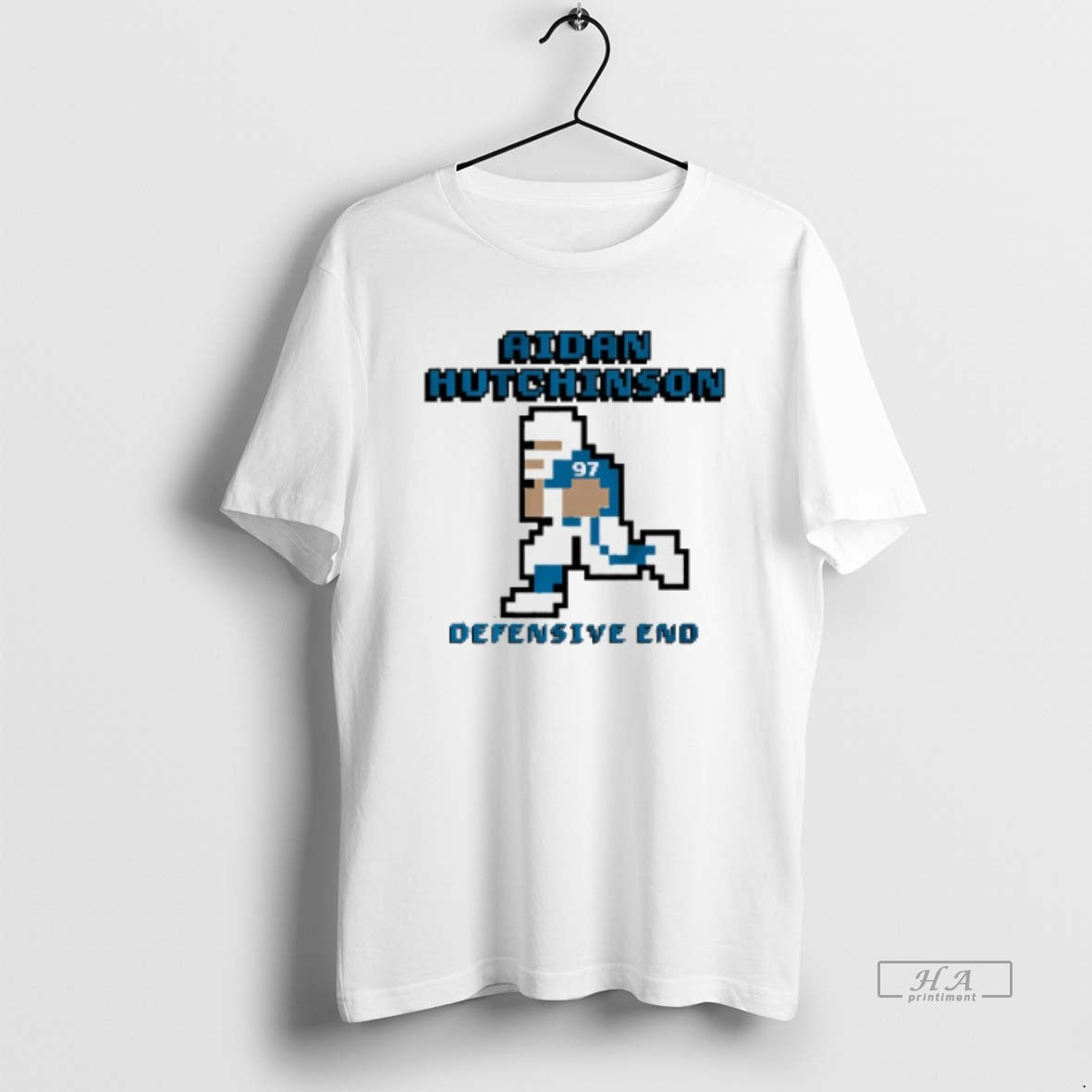 Official Aidan Hutchinson Detroit Lions Defensive End Retro Baller