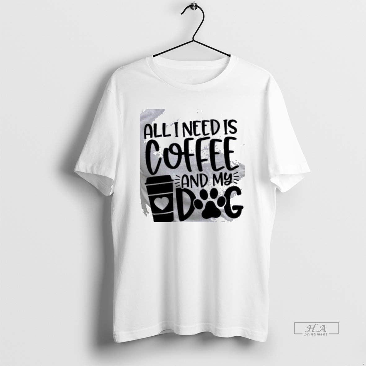 Official All I Need Is Coffee And My Dog White T-Shirts, Hoodie, Sweatshirt | AU18TeeNovaLab.com