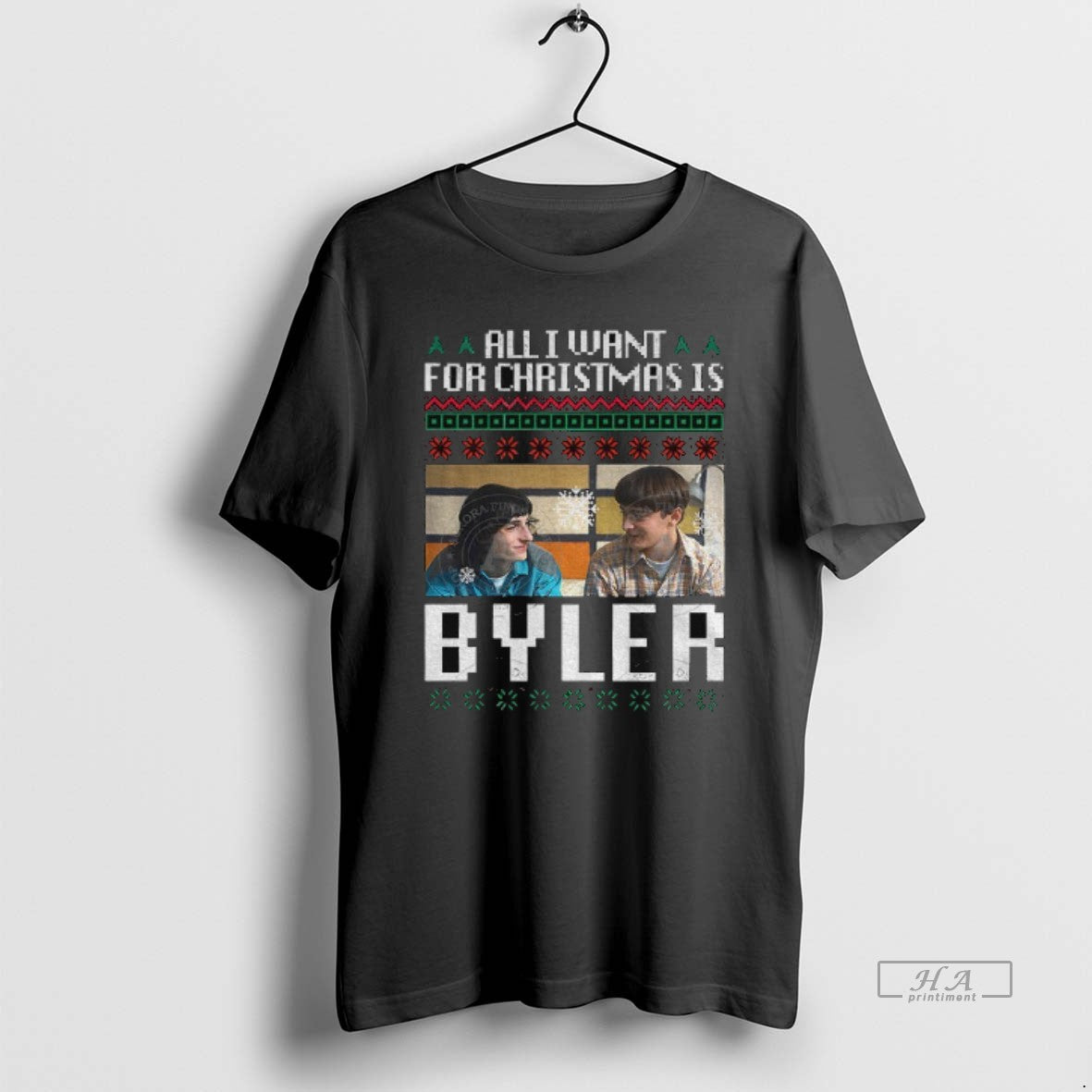 Official All I Want For Christmas Is Byler Merry Christmas T-Shirts, Hoodie, Sweatshirt | AU18TeeNovaLab.com