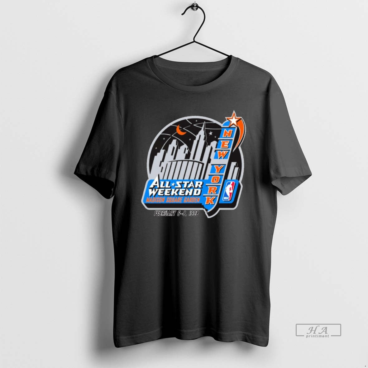 Official All Stars Weekend Madison Square Garden February 6 8 1998 Nba New York Logo T-Shirts, Hoodie, Sweatshirt