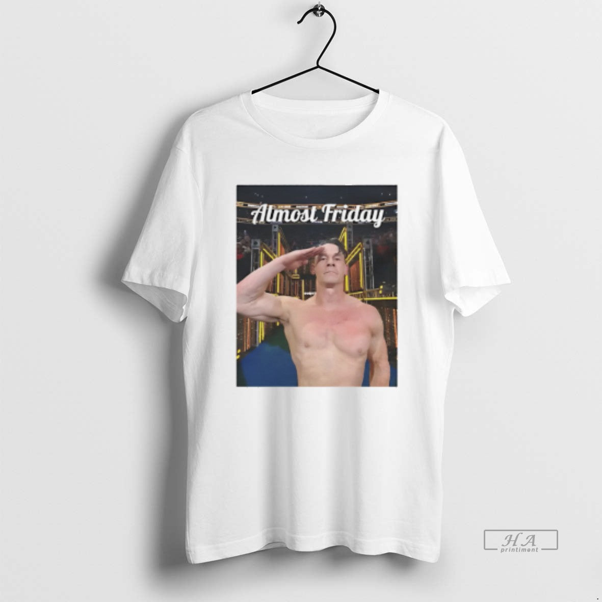 Official Almost Friday John Cena Salute T-Shirts, Hoodie, Sweatshirt | AU18TeeNovaLab.com