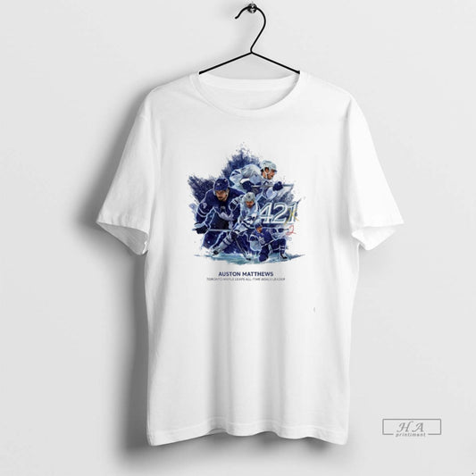 Official Auston Matthews 422 All Time Goals Leader Toronto Hockey History T-Shirts, Hoodie, Sweatshirt | AU18TeeNovaLab.com