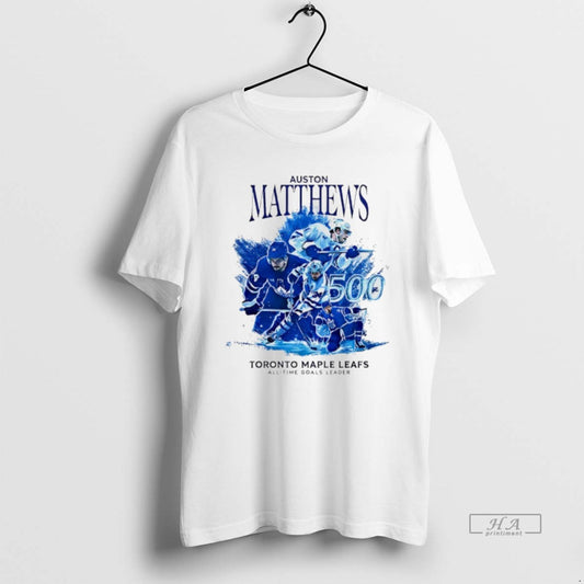Official Auston Matthews Maple Leafs All Time Goals Leader Graphic T-Shirts, Hoodie, Sweatshirt | AU18TeeNovaLab.com
