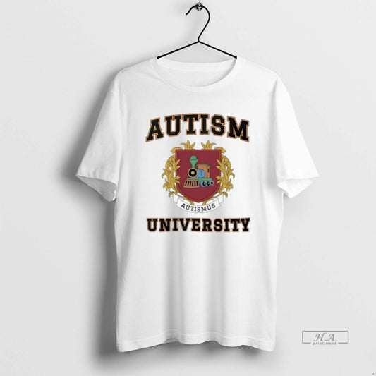 Official Autism University Coat Of Arms T-Shirts, Hoodie, Sweatshirt | AU18TeeNovaLab.com