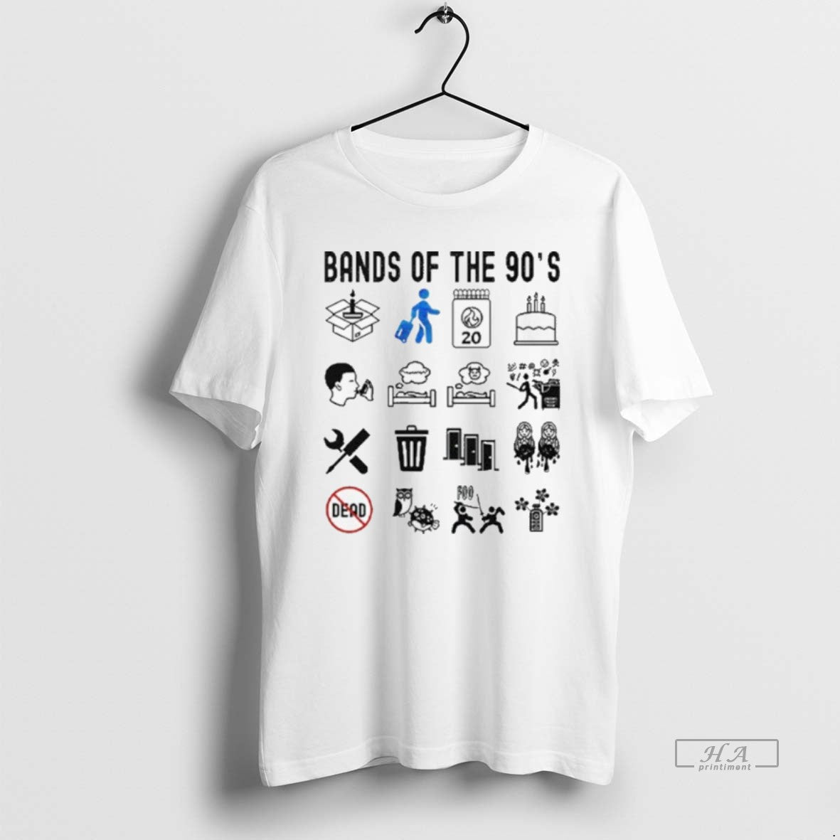 Official Bands Of The 90s T-Shirts, Hoodie, Sweatshirt | AU18TeeNovaLab.com