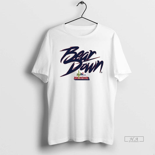 Official Bear Down Cactus Logo Arizona Wildcats Style 2025