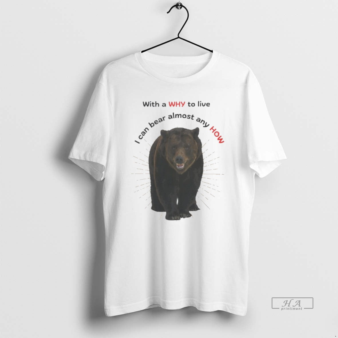 Official Bear With A Why To Live I Can Bear Almost Any How T-Shirts, Hoodie, Sweatshirt | AU18TeeNovaLab.com