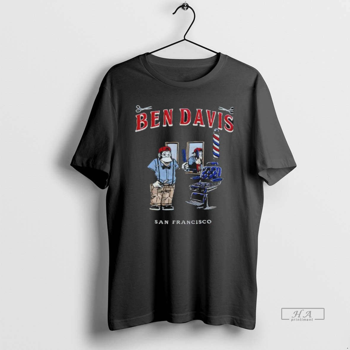 Official Ben Davis San Francisco Monkey Barber Shop Graphic T-Shirts, Hoodie, Sweatshirt | AU18TeeNovaLab.com