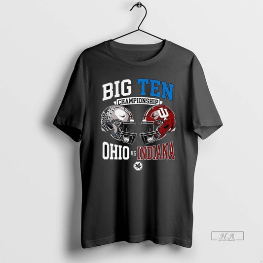 Official Big Ten Championship Ohio State Vs Indiana Helmet Long Sleve T-Shirts, Hoodie, Sweatshirt | AU18TeeNovaLab.com