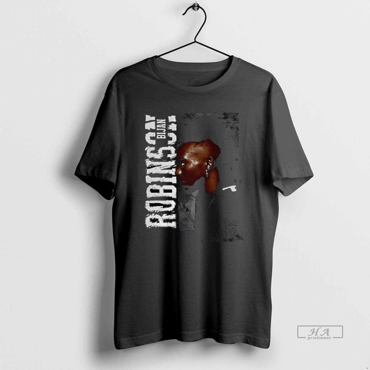 Official Bijan Robinson Atlanta Falcons Football Grunge Graphic
