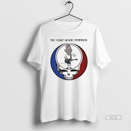 Official Bob Weir Grateful Dead 1947 2026 Signature The Music Never Stopped T-Shirts, Hoodie, Sweatshirt | AU18TeeNovaLab.com
