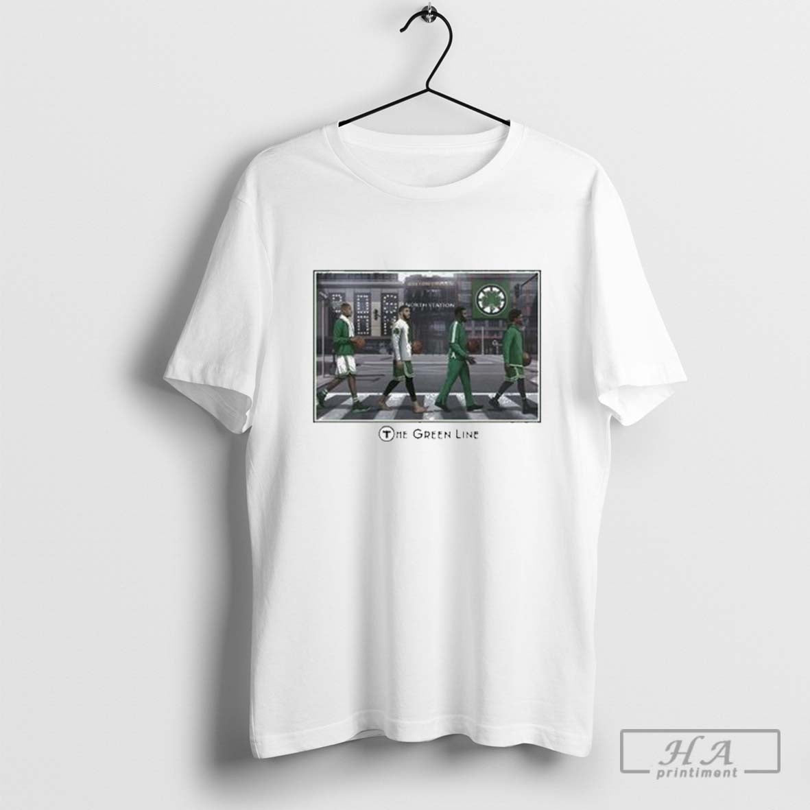 Official Boston Celtics The Green Line North Station T Shirts