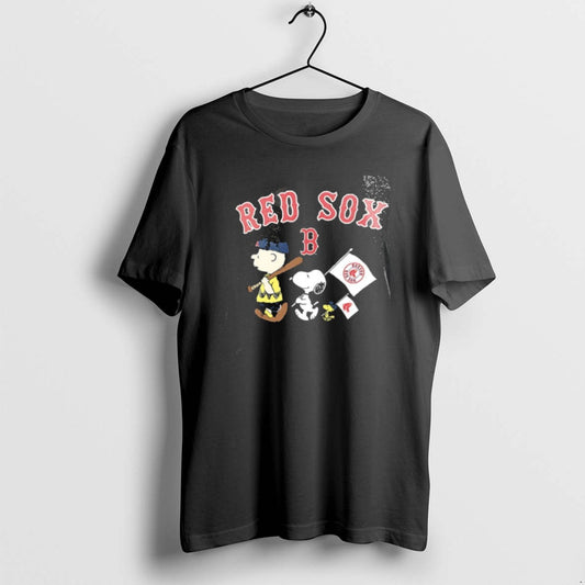 Official Boston Red Sox X Peanuts Flag 2 Sided T-Shirts, Hoodie, Sweatshirt | AU18TeeNovaLab.com