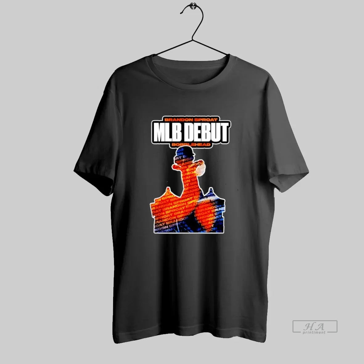 Official Brandon Sproat Mlb Debut Bobblehead Silhouette Graphic