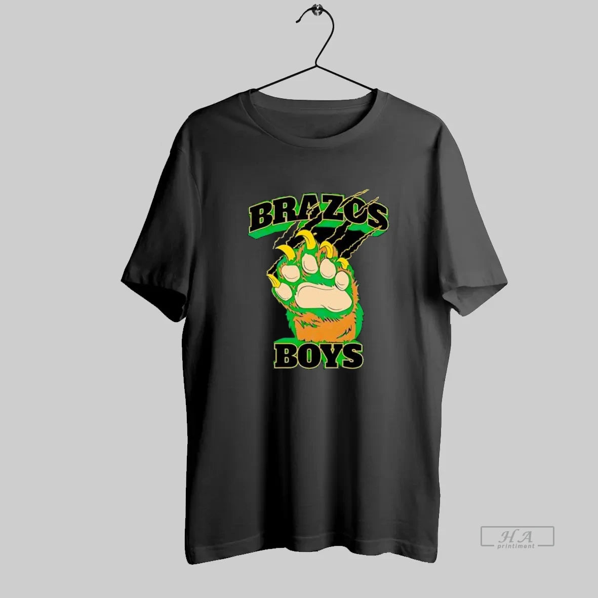 Official Brazos Boys Big Claw Scratching Text Distressed