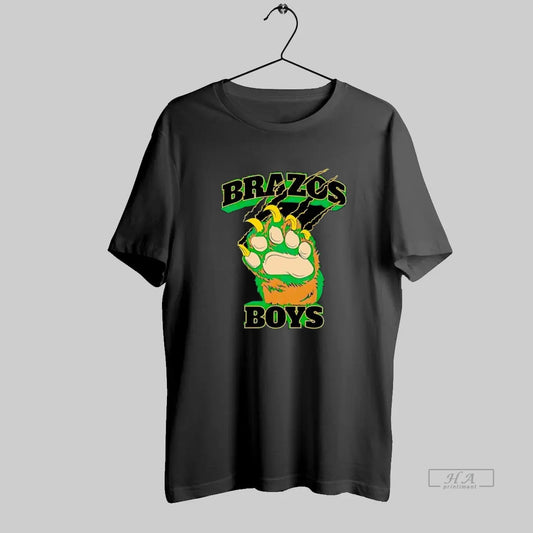 Official Brazos Boys Big Claw Scratching Text Distressed
