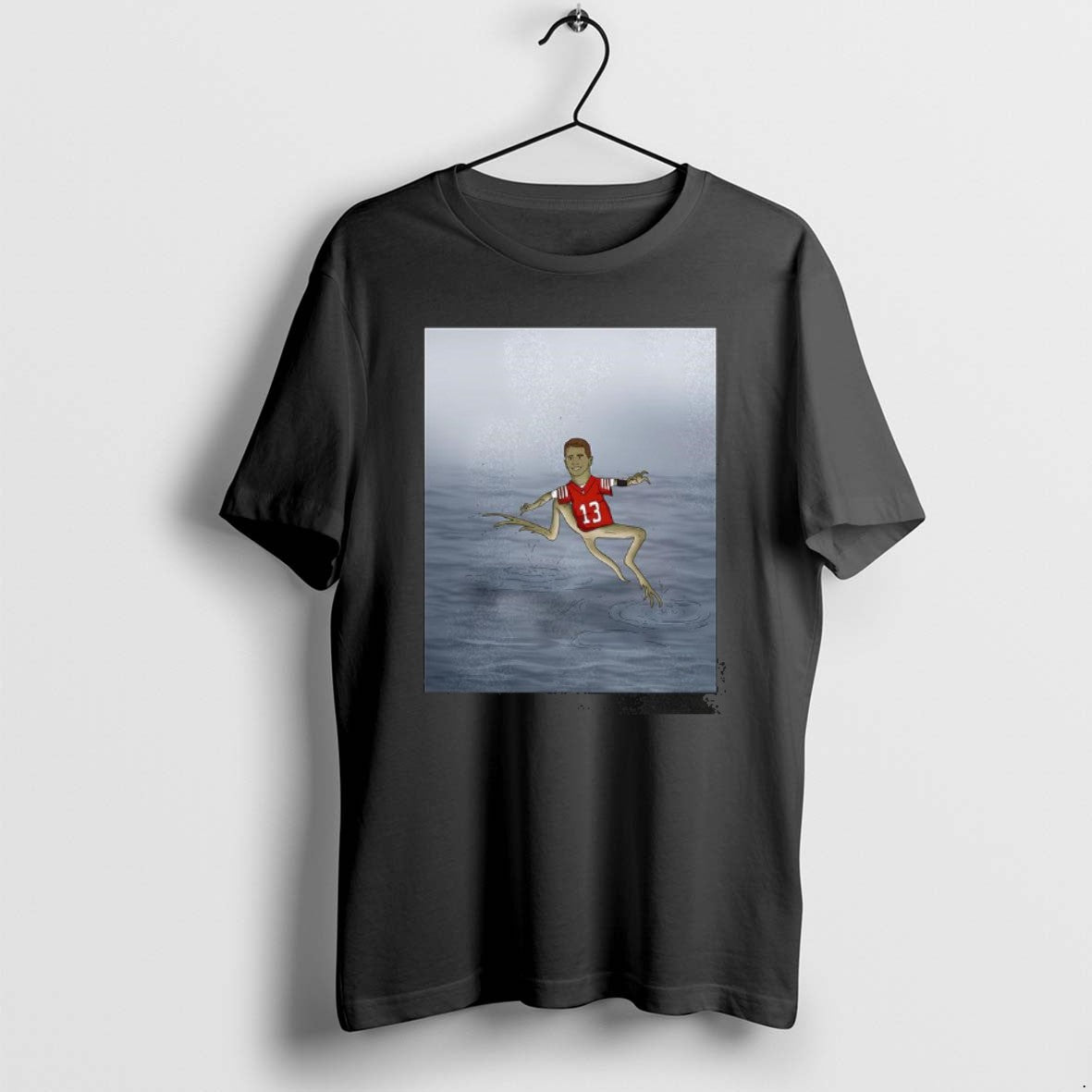 Official Brock Purdy Jesus Christ Lizard Running On Water T-Shirts, Hoodie, Sweatshirt | AU18TeeNovaLab.com