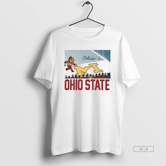 Official Brutus Ohio State Snow Fan Football Funny Art T-Shirts, Hoodie, Sweatshirt | AU18TeeNovaLab.com