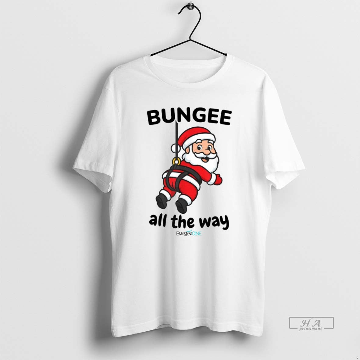 Official Bungee All The Way Santa Christmas T-Shirts, Hoodie, Sweatshirt | AU18TeeNovaLab.com