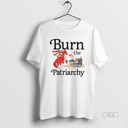 Official Burn The Patriarchy Fire Breathing Dinosaurs T-Shirts, Hoodie, Sweatshirt | AU18TeeNovaLab.com