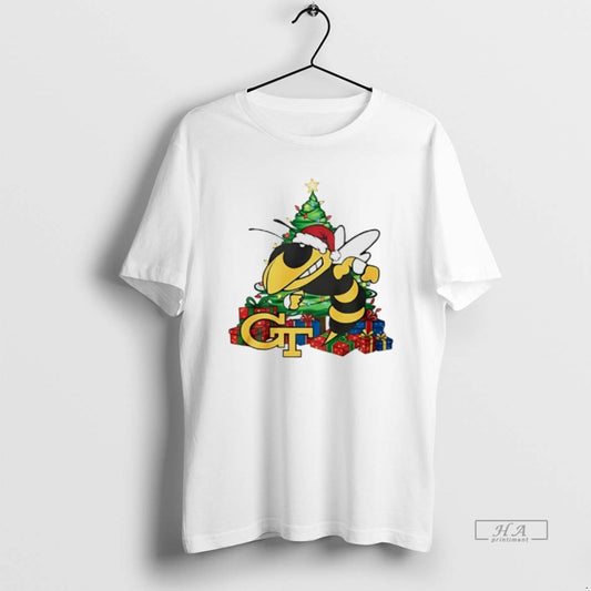 Official Buzz Georgia Tech Yellow Jackets Santa Hat Merry Christmas T-Shirts, Hoodie, Sweatshirt | AU18TeeNovaLab.com