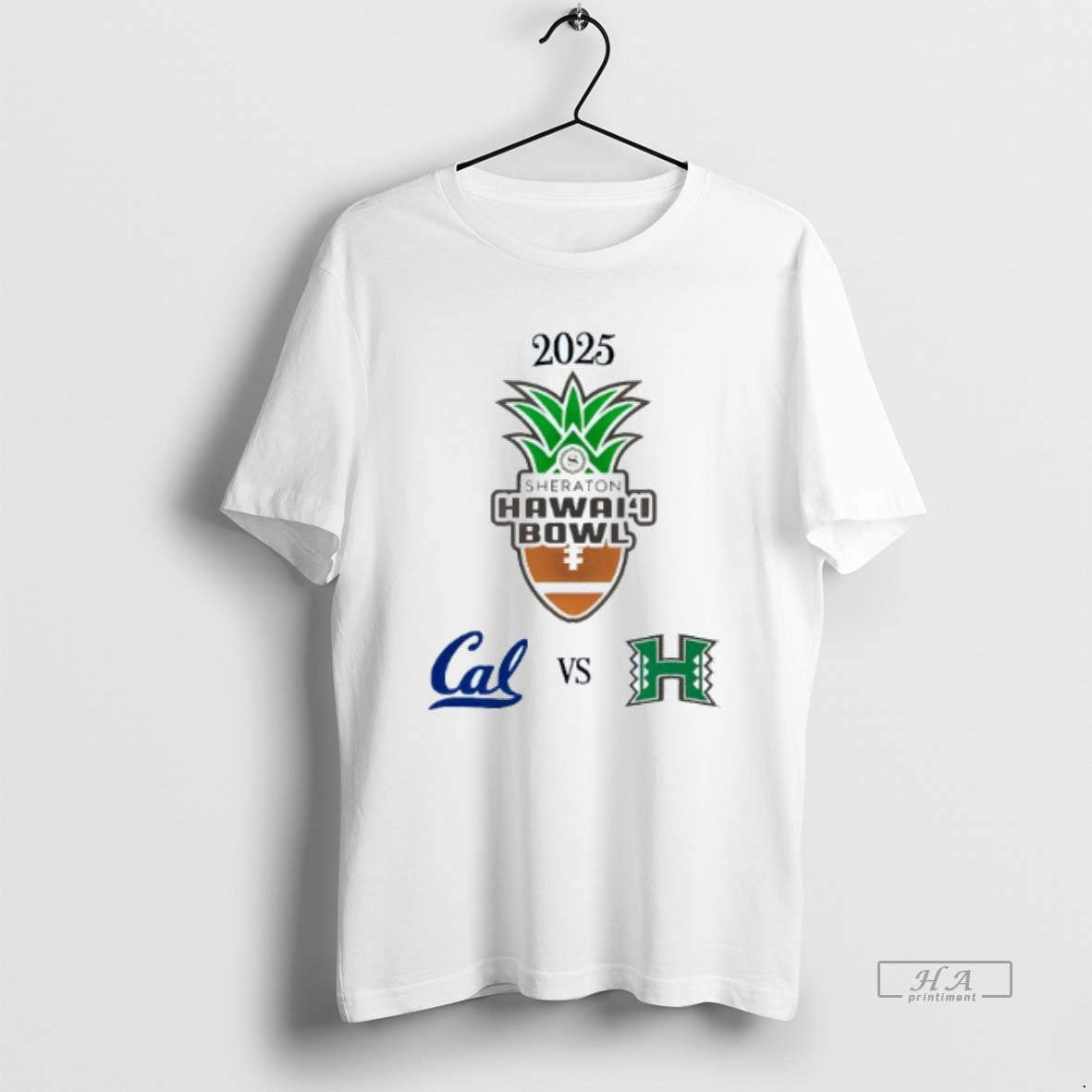 Official California Golden Bears Vs Hawaii Rainbow Warriors 2025 Hawaii Bowl Mens White T-Shirts, Hoodie, Sweatshirt
