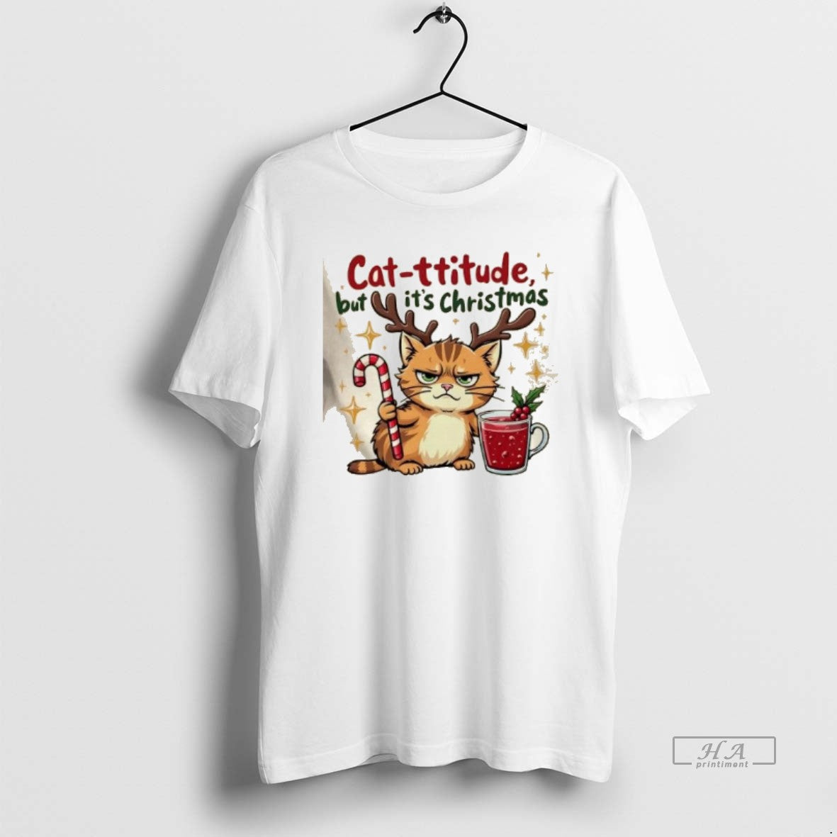 Official Cat Titude Christmas Cat Grumpy