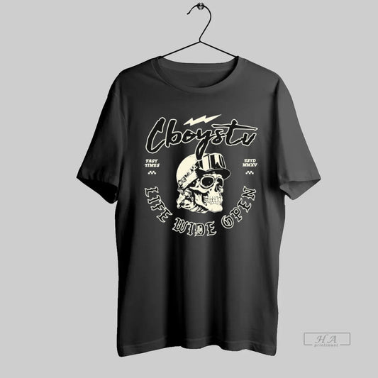 Official Cboystv Life Wide Open Fast Times Chrome Hearts Skull