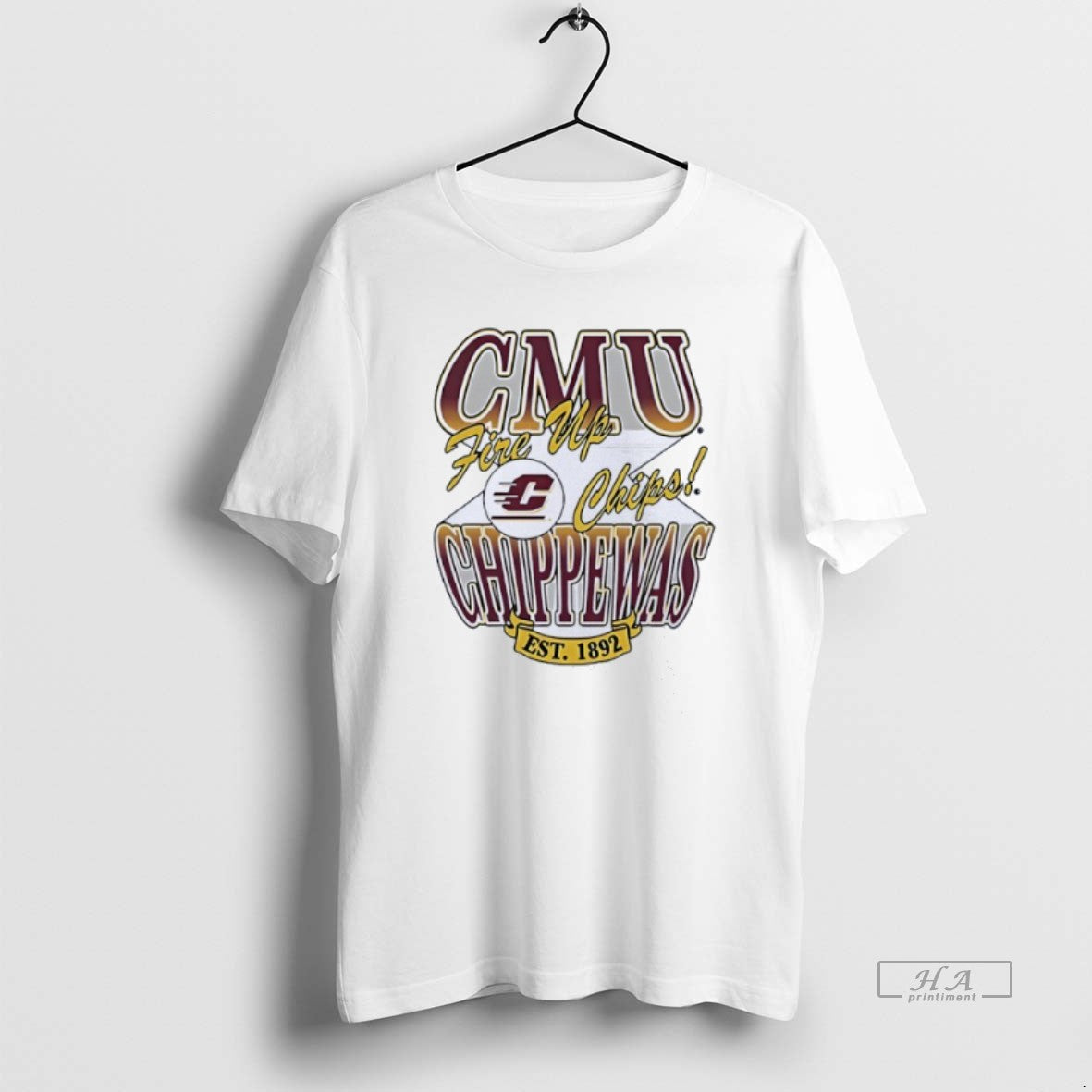 Official Central Michigan Chippewas Fire Up Chips Est 1892 T-Shirts, Hoodie, Sweatshirt | AU18TeeNovaLab.com