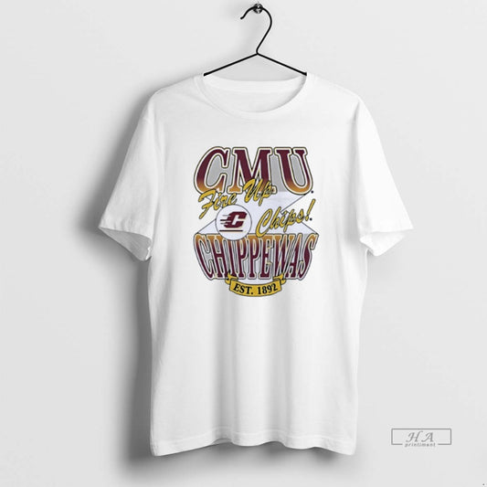 Official Central Michigan Chippewas Fire Up Chips Est 1892 T-Shirts, Hoodie, Sweatshirt | AU18TeeNovaLab.com
