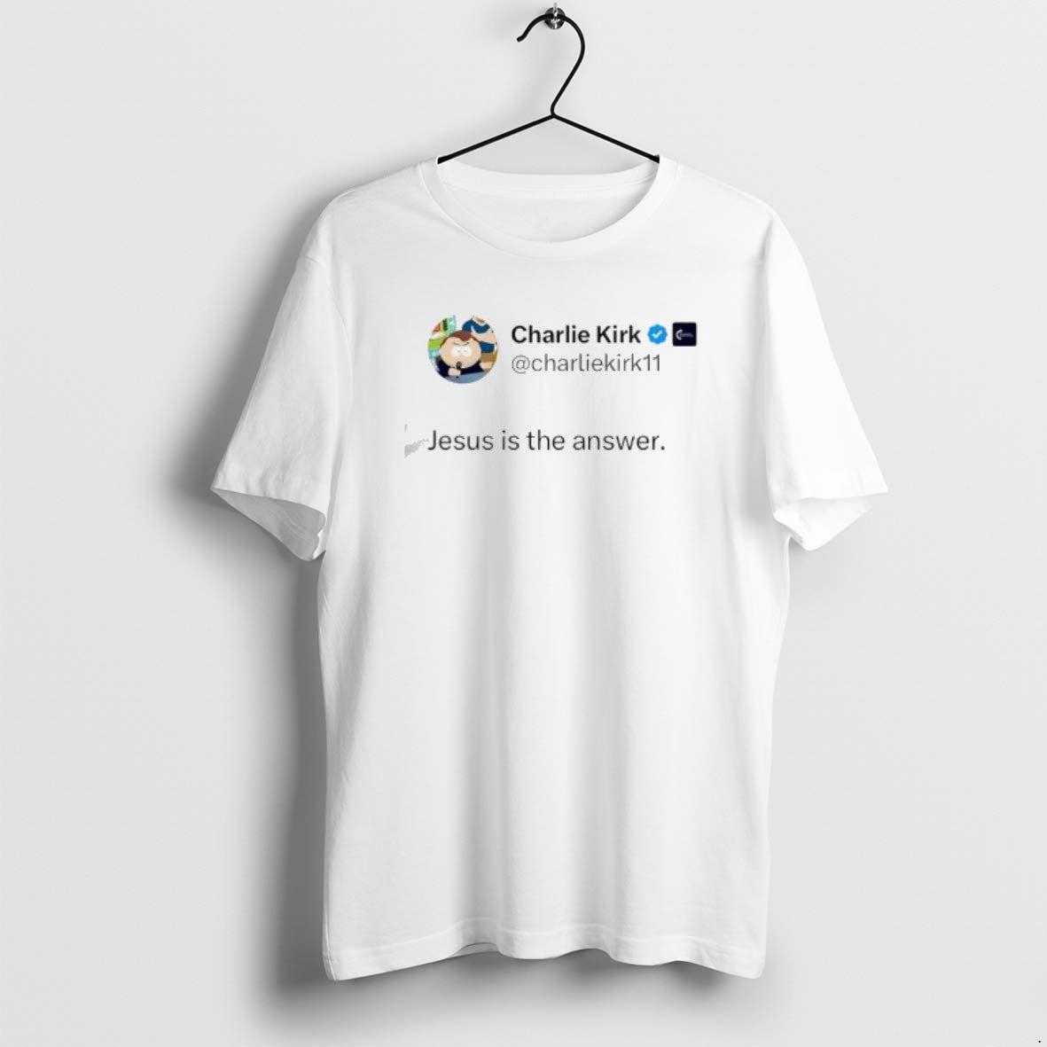 Official Charlie Kirks X Account Post Jesus Is The Answer T-Shirts, Hoodie, Sweatshirt | AU18TeeNovaLab.com