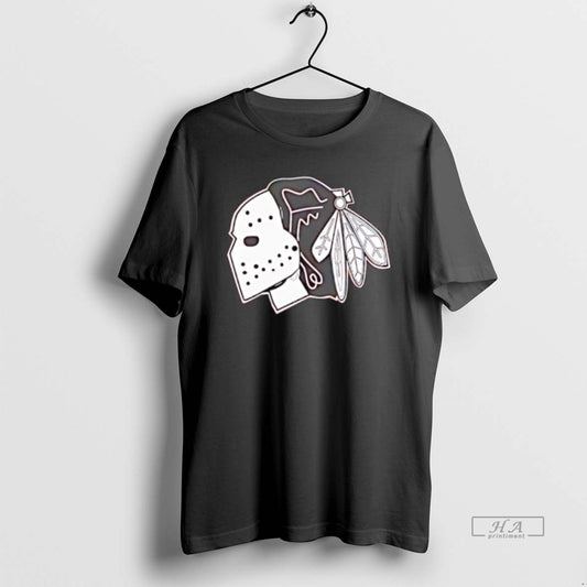 Official Chicago Blackhawks X Native American Head Hockey Mask