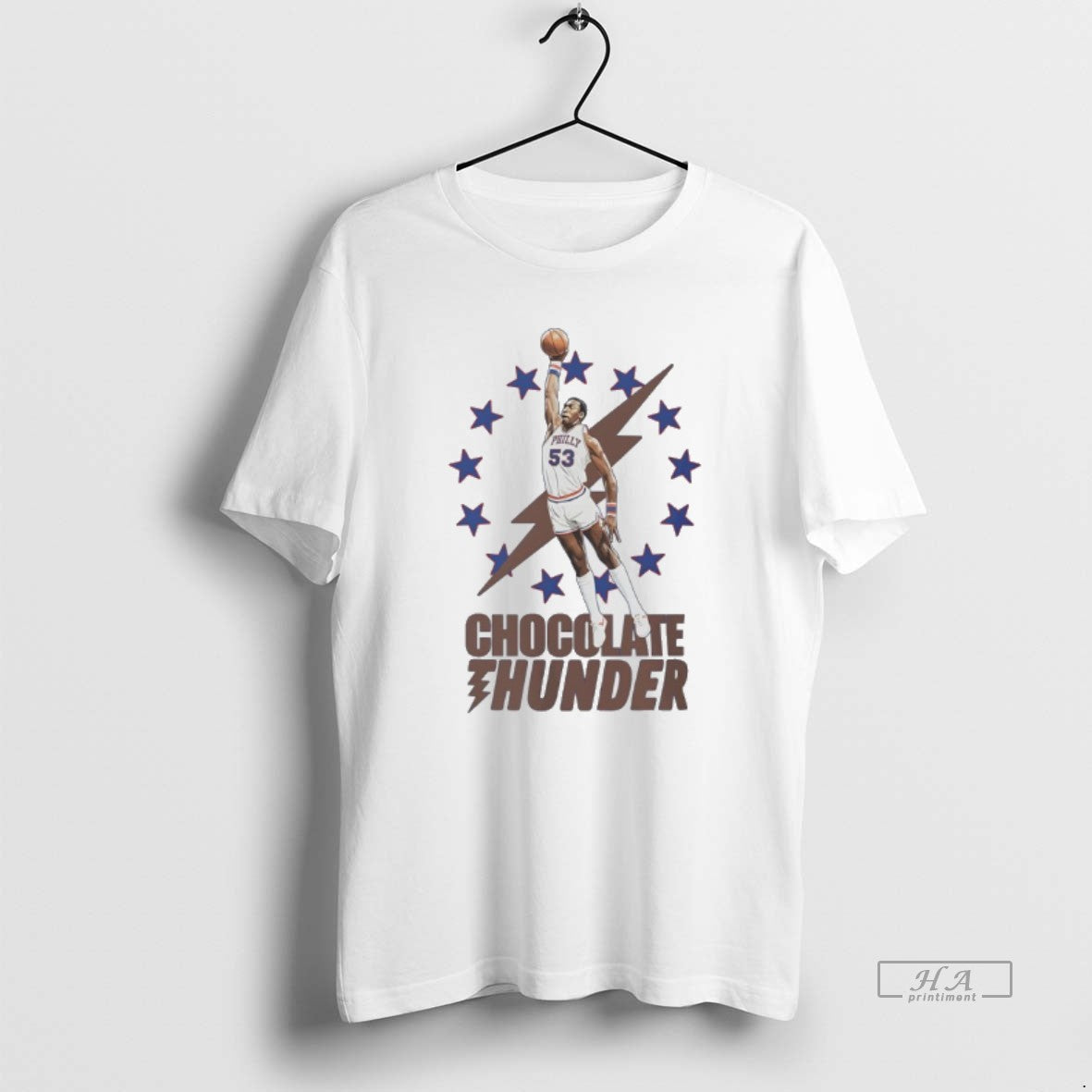 Official Chocolate Thunder Philadelphia 76ers Basketball Player T-Shirts, Hoodie, Sweatshirt | AU18TeeNovaLab.com